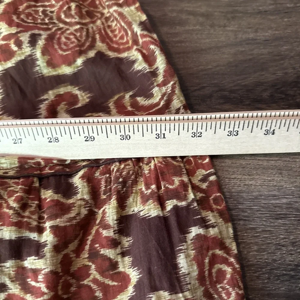 Vintage‎ Conrad Print Tiered Hippie Midi Skirt Size 3X Prairie Indie Festival
